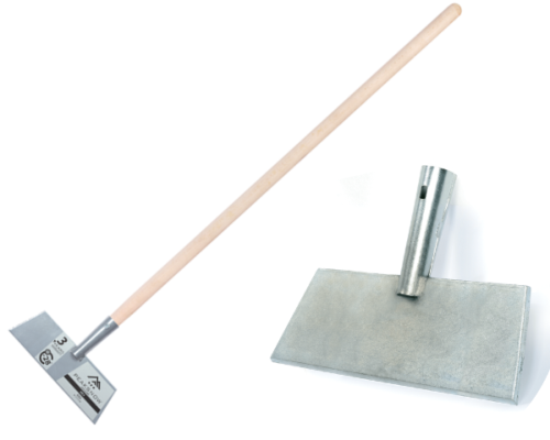 Skuwacz zbijak do lodu dwadzieścia pięć centymetrów Prosperplast Ice dwa z solidnym trzonkiem drewnianym o średnicy dwadzieścia osiem milimetrów.