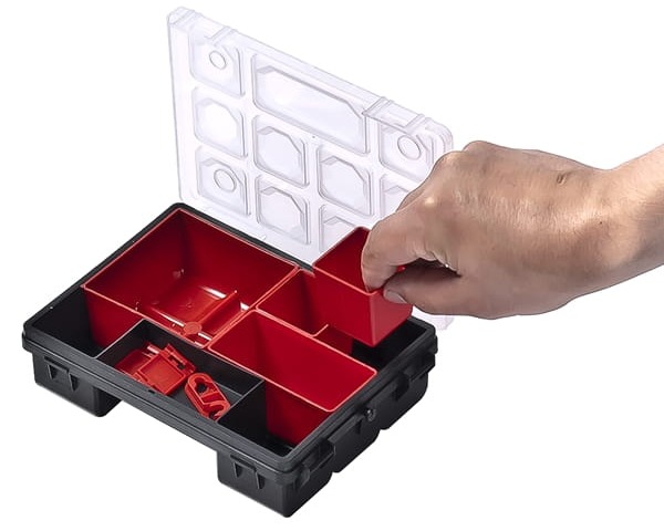 Wyjmowane kubełki w organizerze