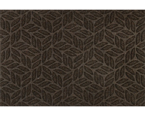 Wycieraczka pod drzwi brązowa 90 x 60 cm Leaves - widok z góry