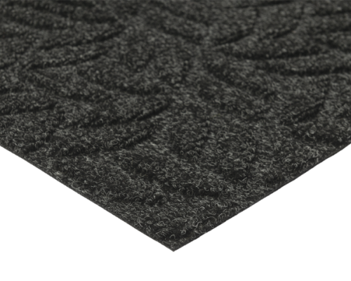 Wycieraczka do butów 90x60 cm szary Leaves - detal