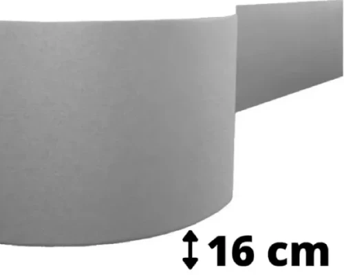 Odbojnica elastyczna do ochrony ściany Flat o szerokości 16 cm samoprzylepna