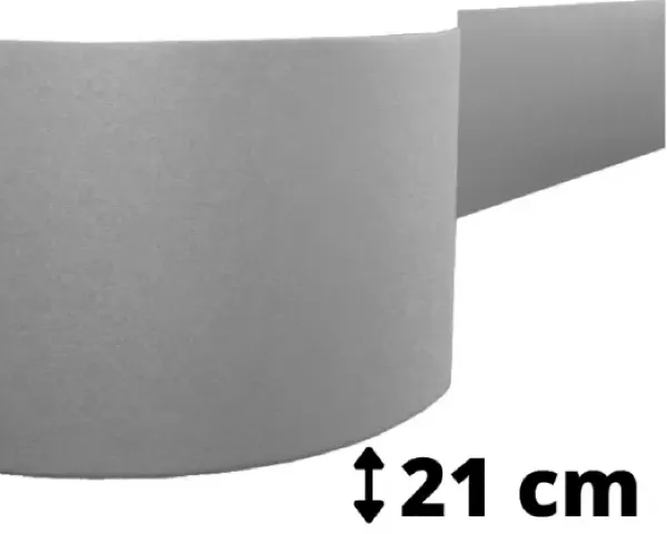 Odbojnica elastyczna do ochrony ściany Flat o szerokości 21 cm samoprzylepna