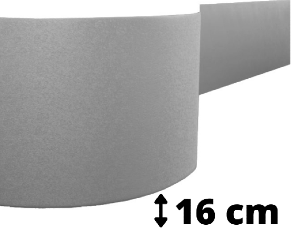 Odbojnica elastyczna do ochrony ściany Flat o szerokości 16 cm samoprzylepna