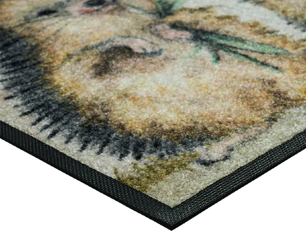 Wycieraczka do butów z nadrukiem w jeże - detal