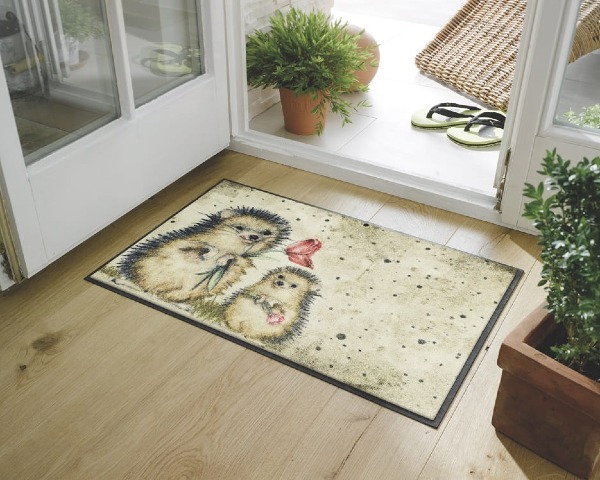 Wycieraczka pod drzwi 75 x 50 cm Jeże