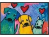 Wycieraczka pod drzwi 75 x 50 cm Dogs - widok z góry