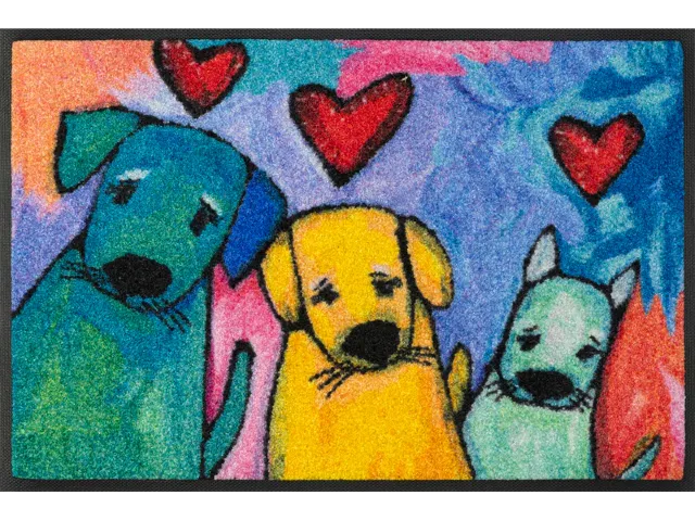 Wycieraczka pod drzwi 75 x 50 cm Dogs - widok z góry