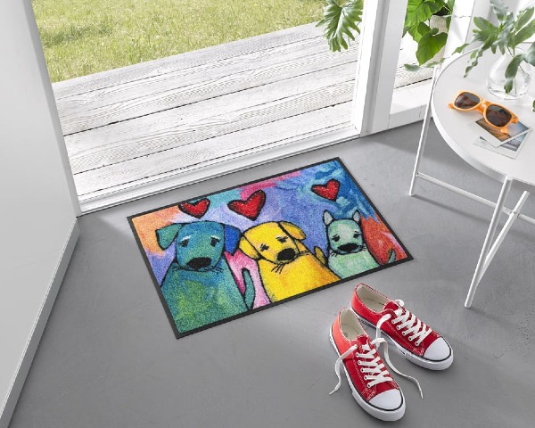 Dywanik dziecięcy z psami 75 x 50 cm