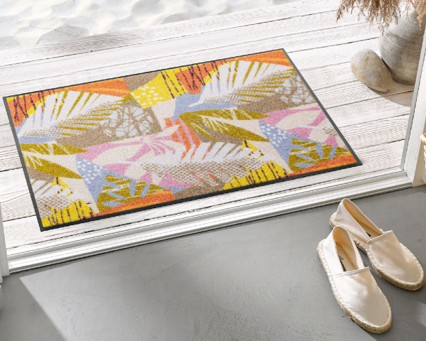 Nowoczesny dywanik do sypialni i salonu 75x50 cm Jungle Pop