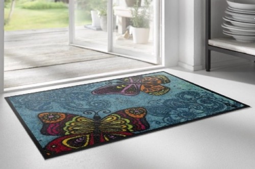 Wycieraczka wewnętrzna 75 x 50 cm w Motyle