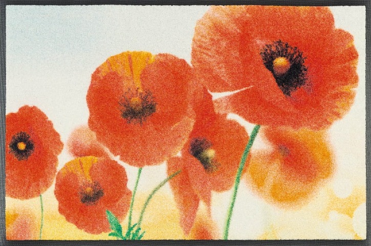Dywanik do salonu maki na łące 75 x 50 cm Sunny Poppy