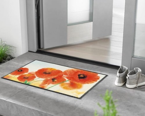 Dywanik do salonu maki na łące 75 x 50 cm Sunny Poppy