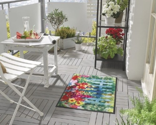 Dywanik z abstrakcyjnym krajobrazem 75 x 50 cm Mare di fiori