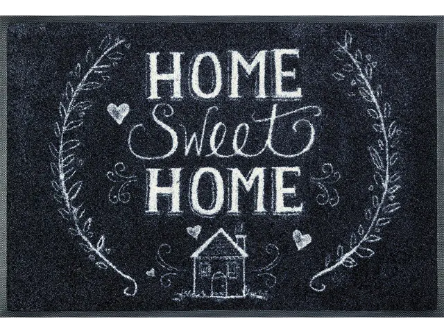 Wycieraczka wejściowa z napisem 75 x 50 cm Home sweet home - widok z góry
