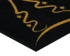 Elegancka wycieraczka świąteczna 60 x 40 cm czarna - detal