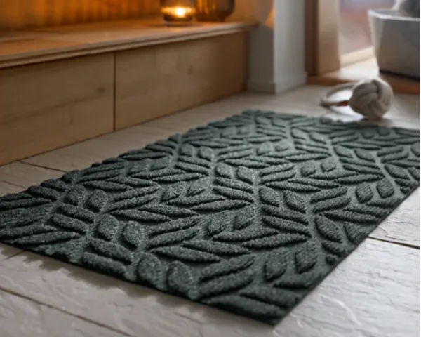 Wycieraczka zewnetrzna pod drzwi 90 x 60 cm zielona - aranzacja w domu