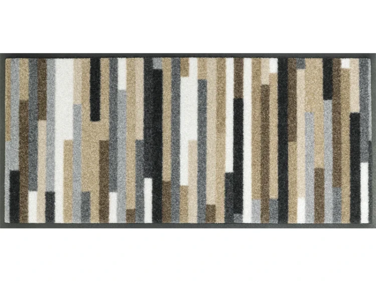 Wycieraczka pod drzwi 75 x 35 cm brązowa - widok z góry