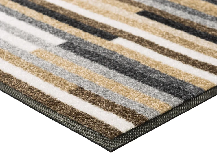 Wycieraczka do domu brązowa 35 x 75 cm - detal