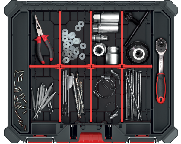Organizer na narzędzia z przegrodami wysoki 45x37x13 cm CMX 4.png