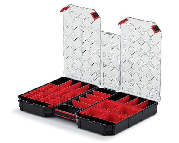 Duży organizer 57 cm z pokrywą z policarbonu Tager Carbo Plus