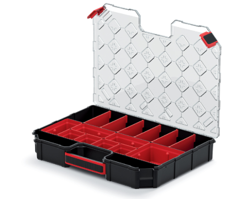 Organizer z transparentną pokrywą 39 cm Tager Carbo Plus