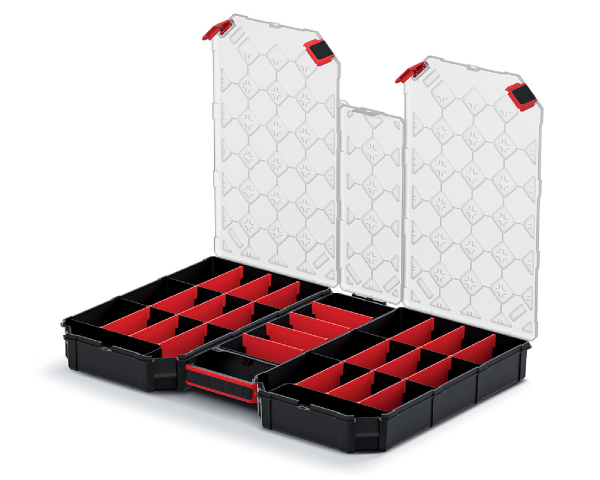 Duży organizer warsztatowy 58 cm z przegrodami Tager