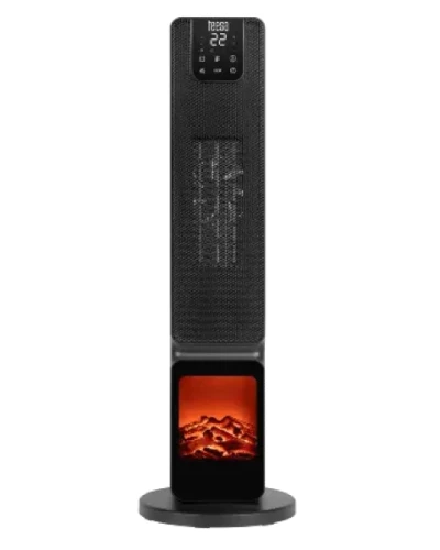 Grzejnik z imitacją kominka - prezentacja z przodu