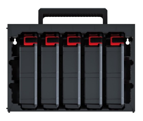 Skrzynka narzędziowa z 5 organizerami Kistenberg Tager Case