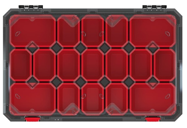 Organizer narzedziowy Titan KTI6040B posiada poliwęglanową pokrywę