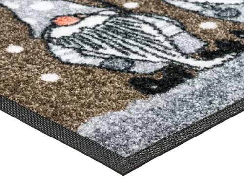 Wycieraczka do butów świąteczna - krasnale - detal