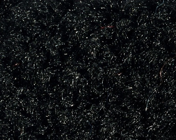 Wycieraczka pod drzwi czarna 85 x 120 cm Monokolor Raven Black - zbliżenie na włókno