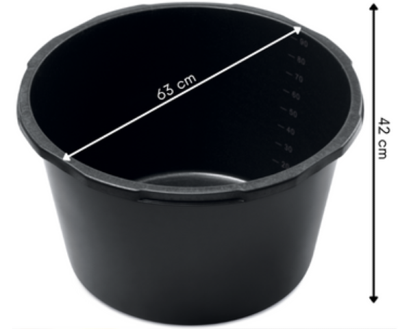 Kastra budowlana okrągła 90 l