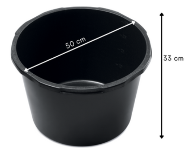Kastra budowlana okrągła 45 litrow
