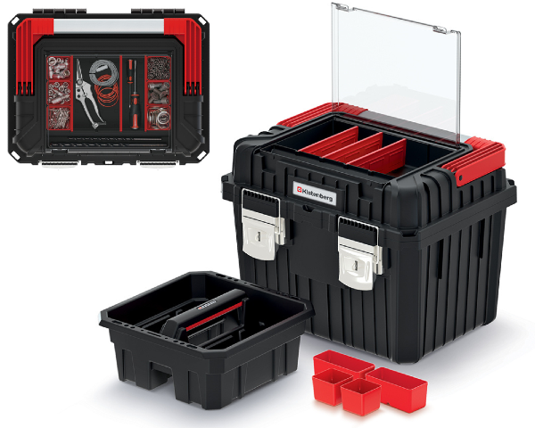 Skrzynka narzędziowa z organizerem w pokrywie KHVA453535BSM