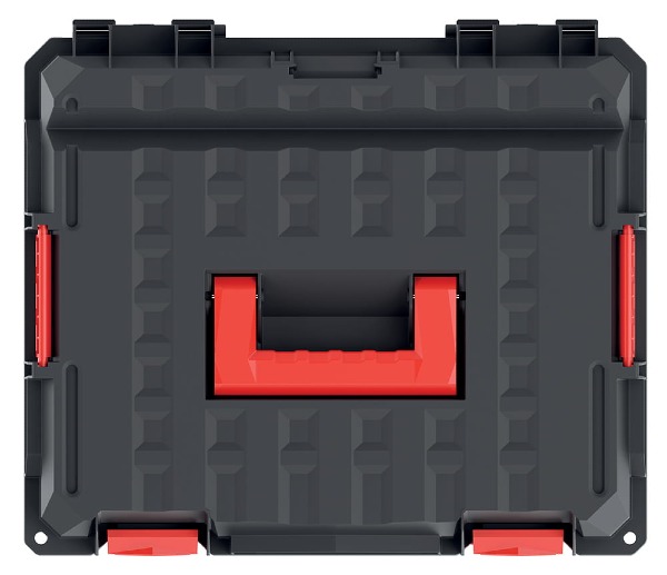 W pokrywie skrzynki znajduje się rączka do wygodnego transportu