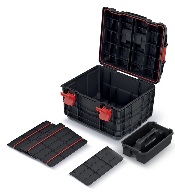 Wszystkie przegrody i nosidła w zestawie