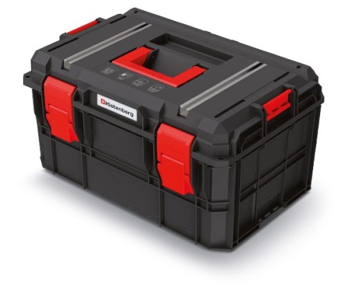 Profesjonalna skrzynka narzędziowa z prowadnicami na zaciski