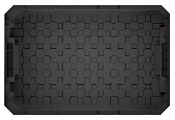 Perforowane dno chroni zawartość przed nadmiernym ślizganiem się w czasie transportu