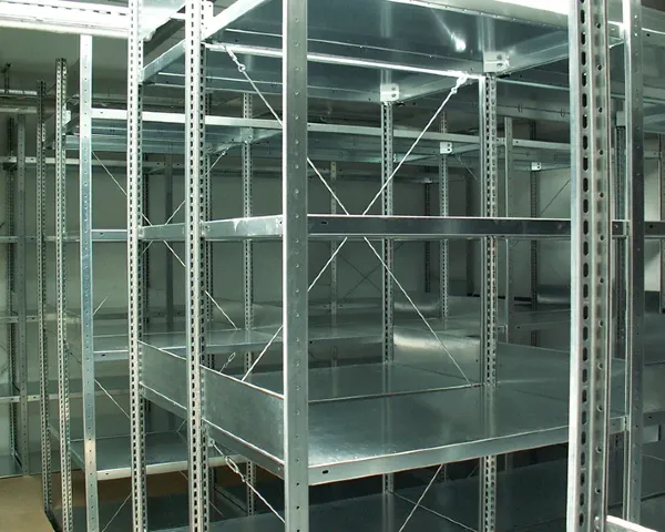 Polka-metalowa-zamontowana-na-regale-magazynowym