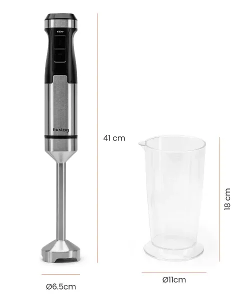 blender ręczny 1500w blendplus huslog - wymiary