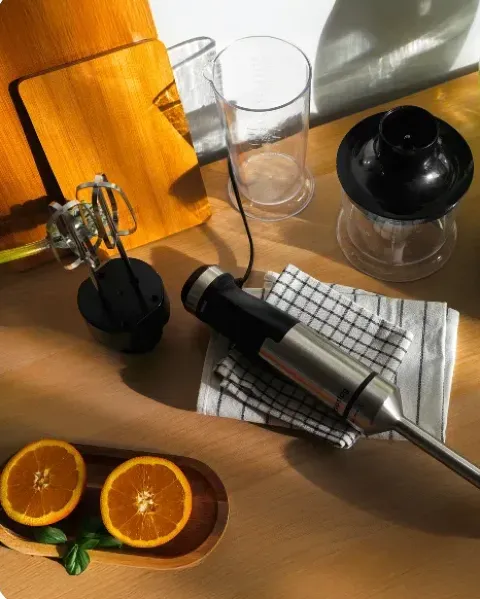 blender ręczny huslog - blat kuchenny aranżacja