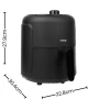 frytkownica 1000 W 2,3 l AirJoy Huslog - wymiary