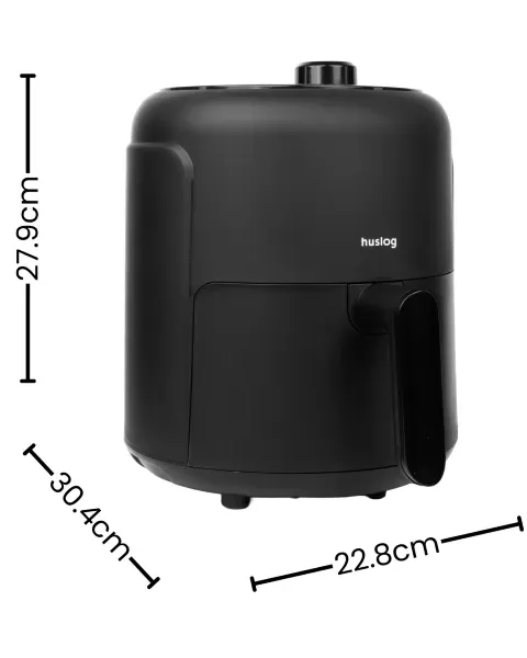 frytkownica 1000 W 2,3 l AirJoy Huslog - wymiary