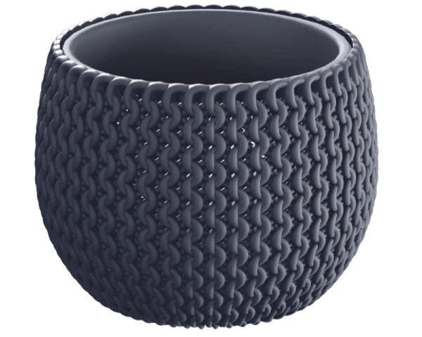 prosperplast-doniczka-kula-splofy-bowl-antracytowa-29-cm