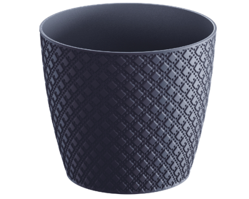 prosperplast doniczka okragla 18,9 cm antracyt Orient