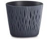 doniczka-okragla-z-wkladem-16-cm-antracyt-prosperplast-sandy-round