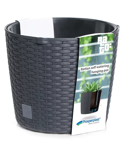 doniczka wiszaca rato w antracytowa 8,9 litra prosperplast