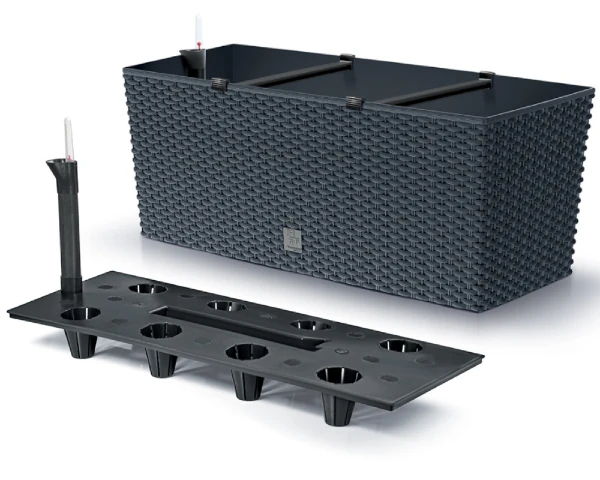 doniczka z systemem nawadniania 80 cm antracyt prosperplast rato case
