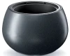 donica okragla antracytowa 43,6 cm heos eco wood