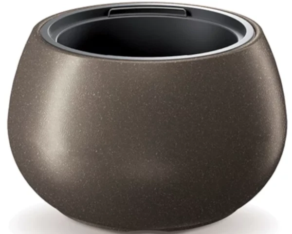 donica okragla heos eco wood kawowa